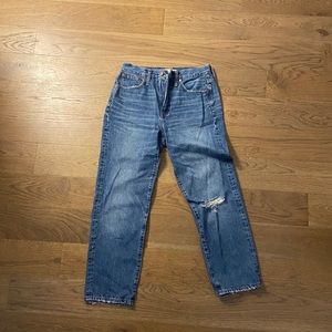 Madewell Midrise Classic Straight Jeans 27